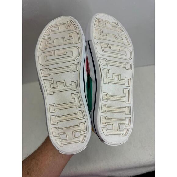 Tommy Hilfiger Pink Green Colorblock Slip On Sneakers Tennis Shoes SZ‎ 4 - Picture 5 of 7
